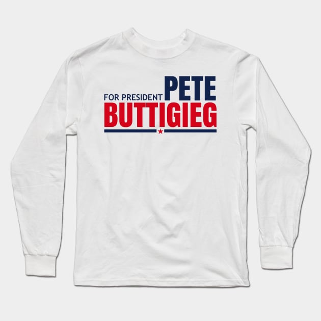 PETE BUTTIGIEG FOR PRESIDENT Long Sleeve T-Shirt by HelloShop88